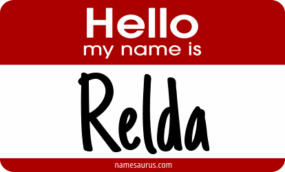 Hello my name is Relda png download