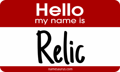 Hello my name is Relic png download