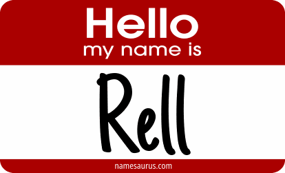 Hello my name is Rell png download
