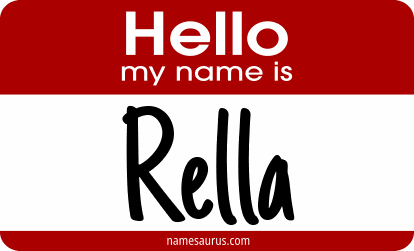 Hello my name is Rella png download