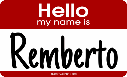 Hello my name is Remberto png download