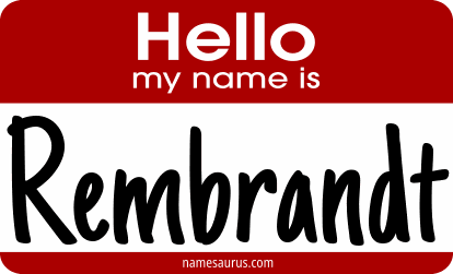 Hello my name is Rembrandt png download