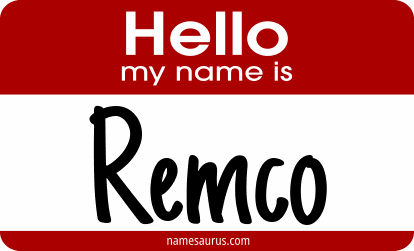 Hello my name is Remco png download