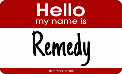 Hello my name is Remedy png download