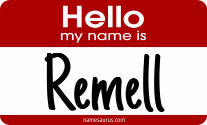 Hello my name is Remell png download