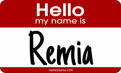 Hello my name is Remia png download