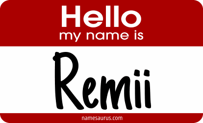 Hello my name is Remii png download
