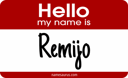 Hello my name is Remijo png download