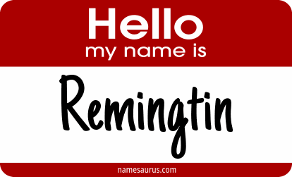 Hello my name is Remingtin png download