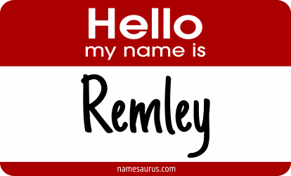 Hello my name is Remley png download