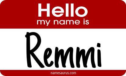 Hello my name is Remmi png download