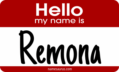 Hello my name is Remona png download
