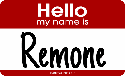 Hello my name is Remone png download