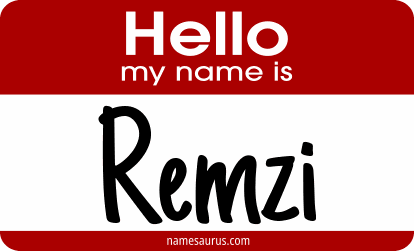 Hello my name is Remzi png download
