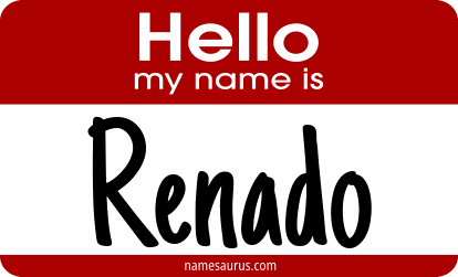 Hello my name is Renado png download