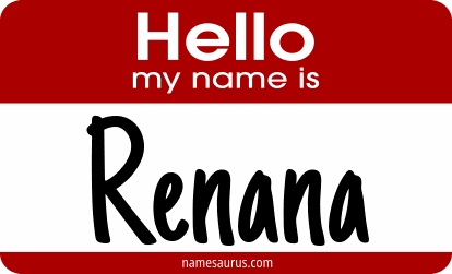 Hello my name is Renana png download