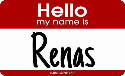 Hello my name is Renas png download