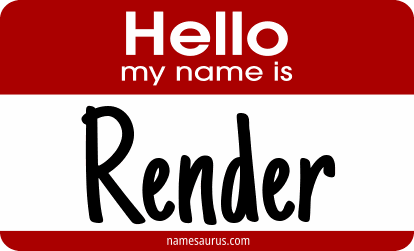 Hello my name is Render png download