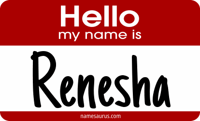 Hello my name is Renesha png download