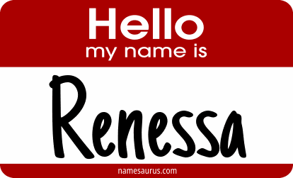 Hello my name is Renessa png download