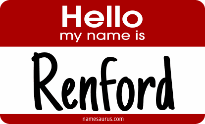 Hello my name is Renford png download