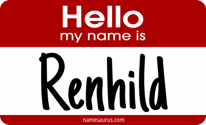 Hello my name is Renhild png download