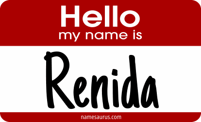 Hello my name is Renida png download