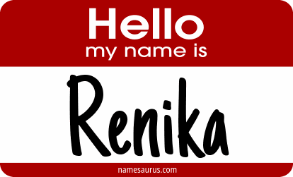 Hello my name is Renika png download