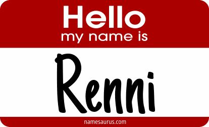 Hello my name is Renni png download