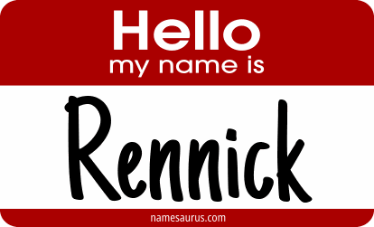 Hello my name is Rennick png download