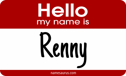 Hello my name is Renny png download