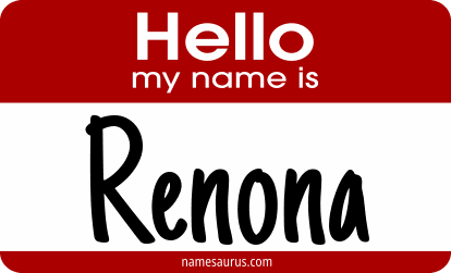 Hello my name is Renona png download