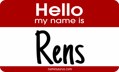 Hello my name is Rens png download