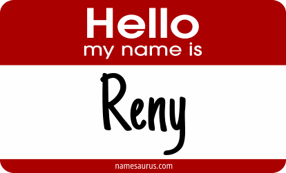 Hello my name is Reny png download