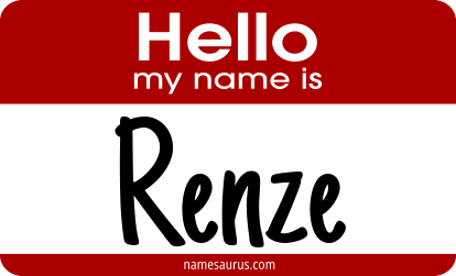 Hello my name is Renze png download