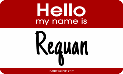 Hello my name is Requan png download
