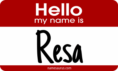 Hello my name is Resa png download