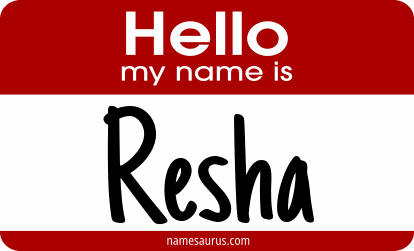 Hello my name is Resha png download