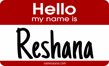Hello my name is Reshana png download