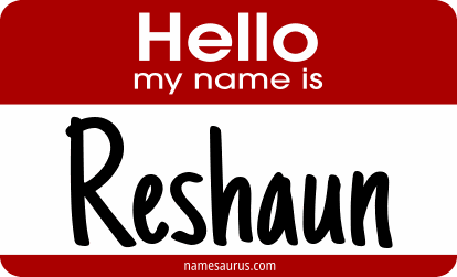 Hello my name is Reshaun png download