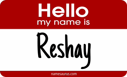 Hello my name is Reshay png download