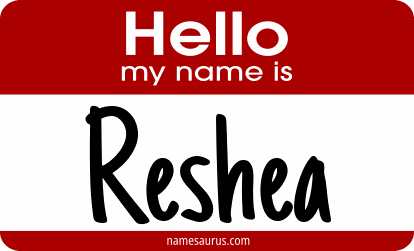 Hello my name is Reshea png download