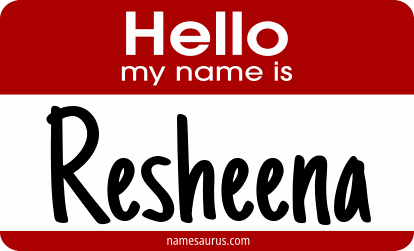 Hello my name is Resheena png download
