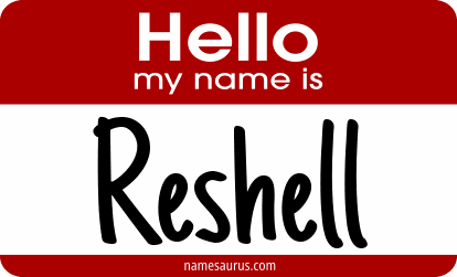 Hello my name is Reshell png download