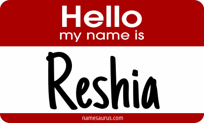 Hello my name is Reshia png download