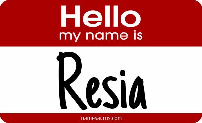 Hello my name is Resia png download