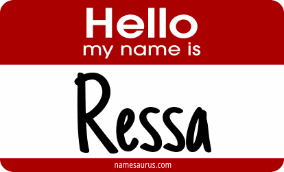 Hello my name is Ressa png download