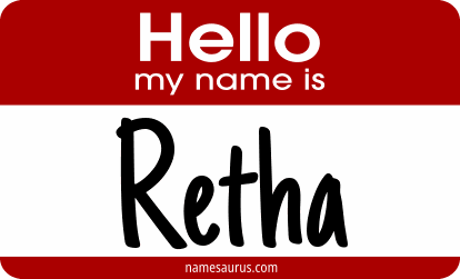 Hello my name is Retha png download