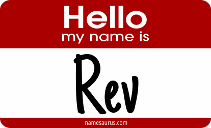 Hello my name is Rev png download