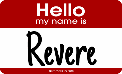 Hello my name is Revere png download